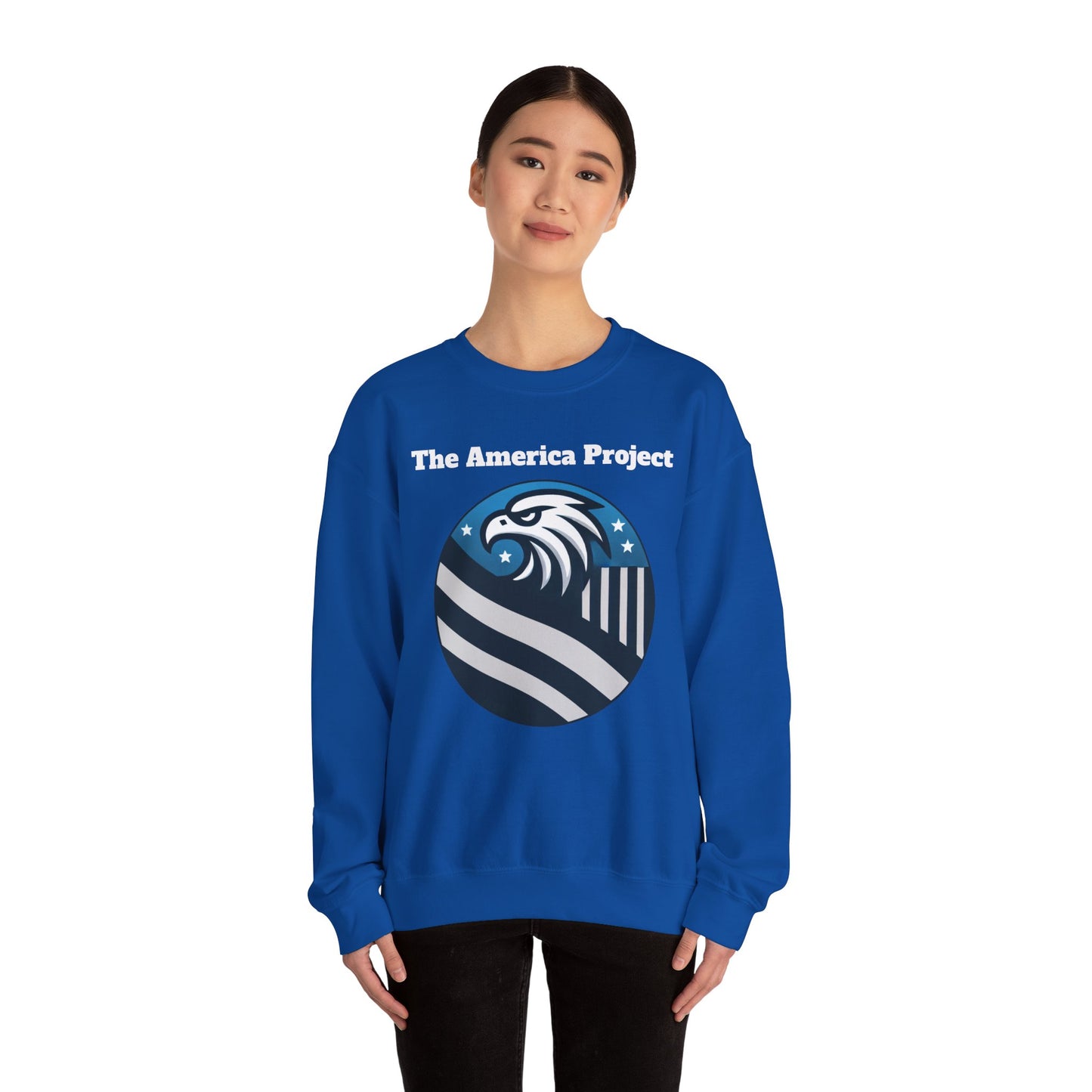 The America Project Unisex Heavy Blend Crewneck Sweatshirt, Comfortable Activism Apparel, Cozy Political Statement, Great for Gifting,
