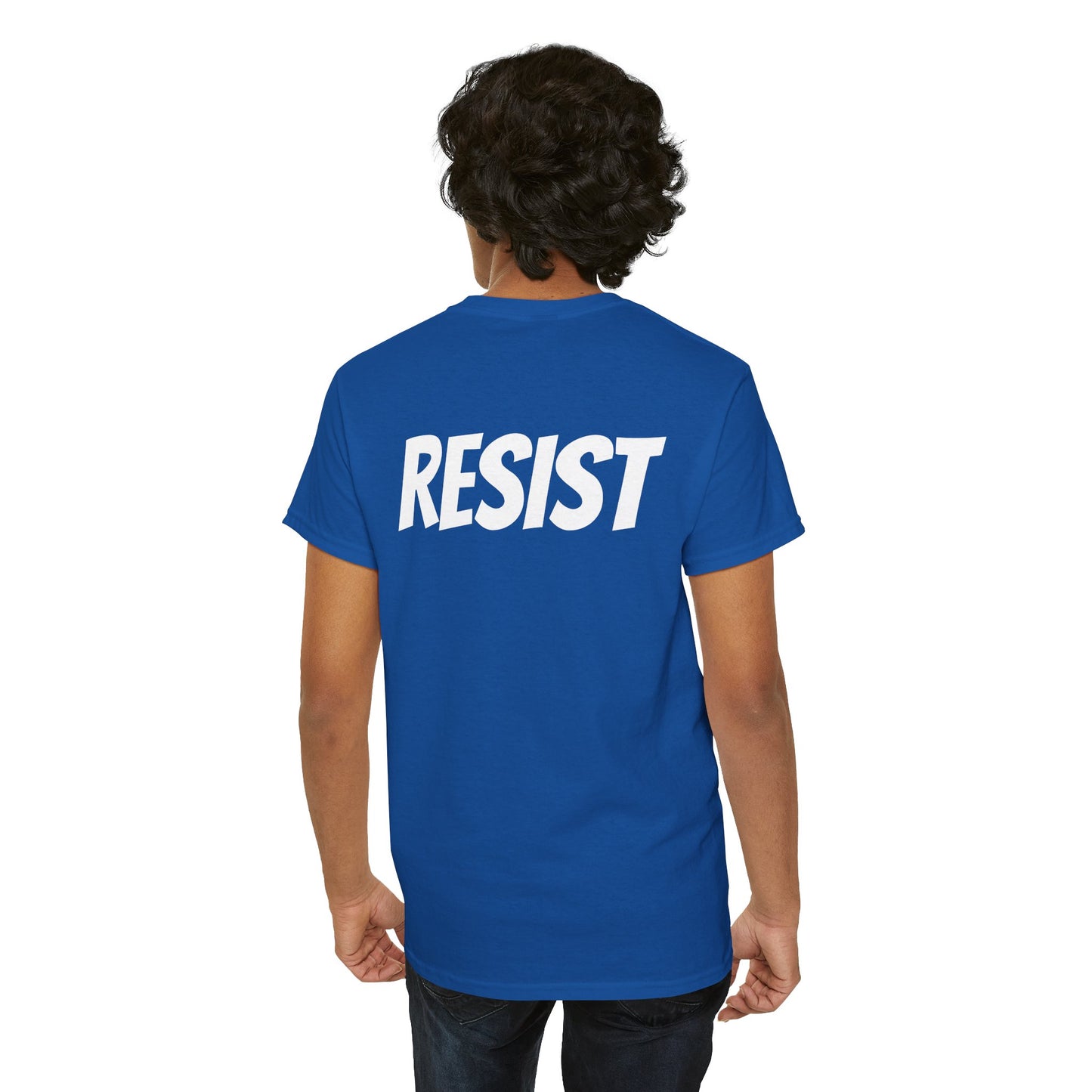 Bold Unisex Heavy Cotton Tee - 'The America Project' with 'RESIST' Design