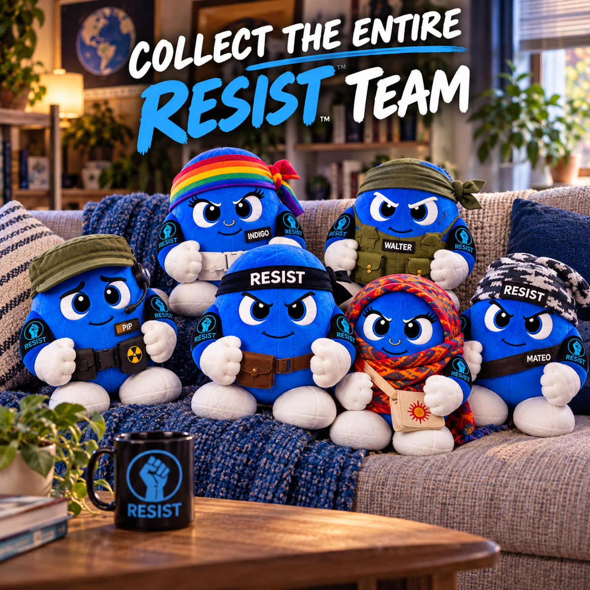 Blue — RESIST: Blue Dot Resistance Collectible Plush