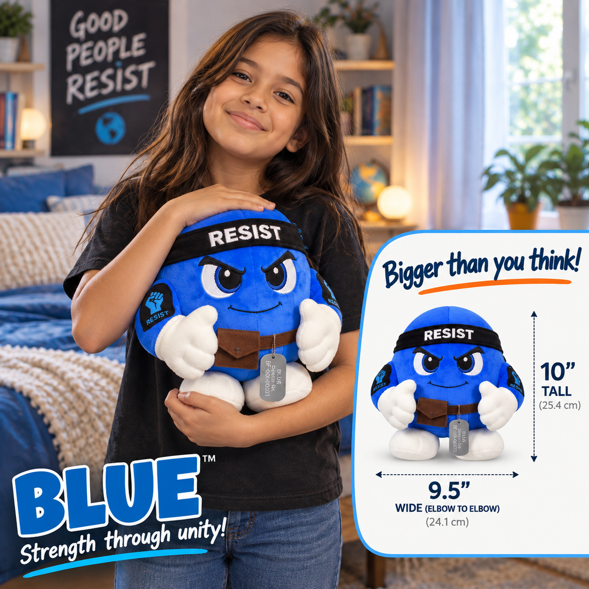 Blue — RESIST: Blue Dot Resistance Collectible Plush