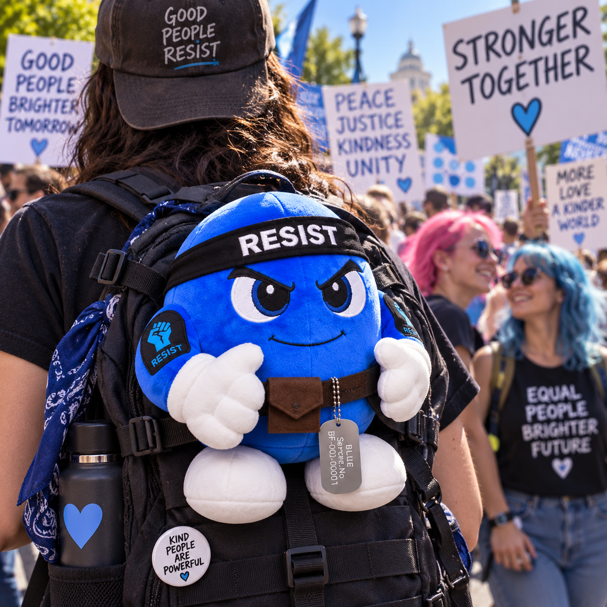 Blue — RESIST: Blue Dot Resistance Collectible Plush